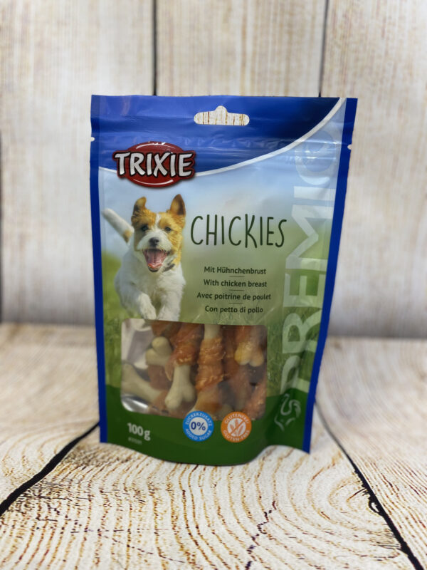 FRIANDISES TRIXIE – CHIEN – CHICKIES – POITRINE DE POULET 100GR