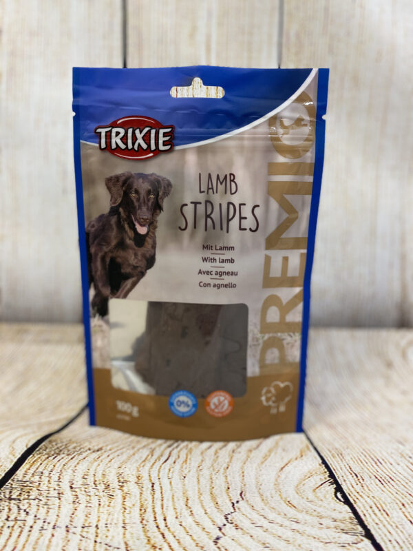 FRIANDISES TRIXIE – CHIEN – LAM STRIPES – AGNEAU 100 GR