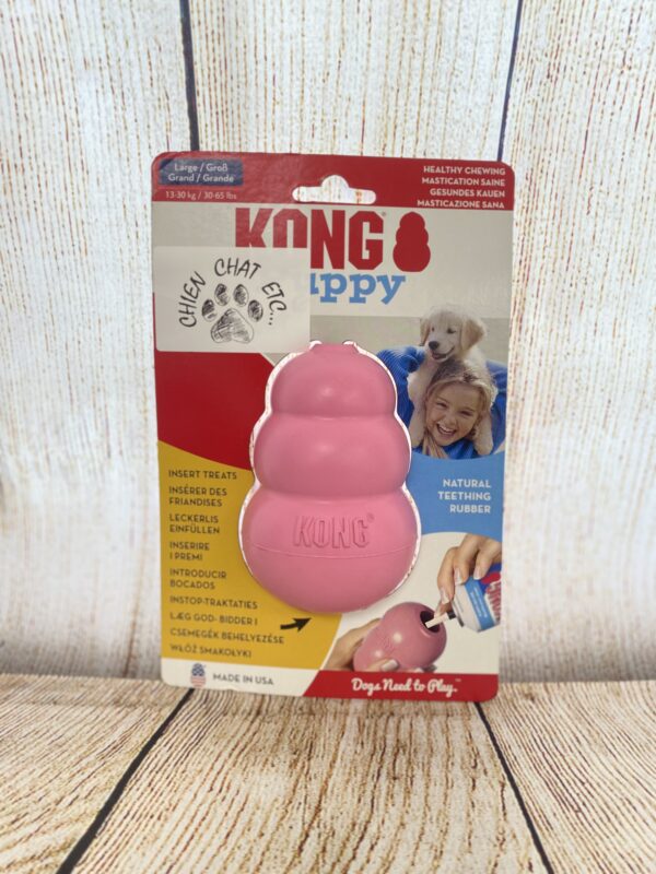 JOUET CHIOT – KONG PUPPY – COULEUR ALÉATOIRE – ROSE OU BLEU